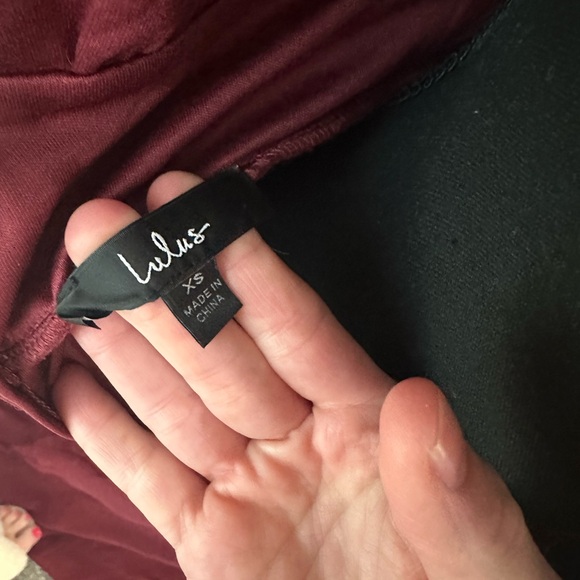 Love you so Burgundy Lulus Bridesmaid Dress Size XS - Picture 4 of 4